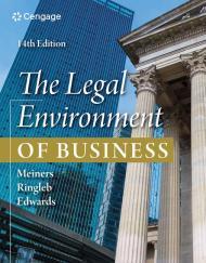 The Legal Environment of Business                                                                                                                     