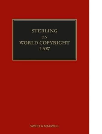 Sterling on World Copyright Law                                                                                                                       