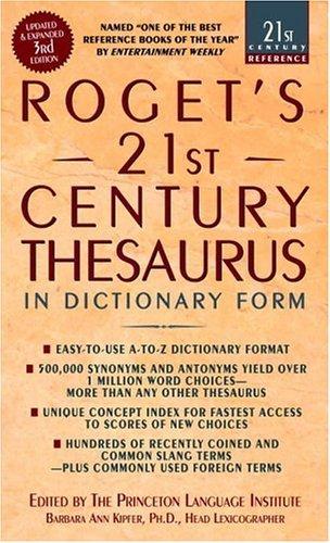 Roget's 21st Century Thesaurus                                                                                                                        