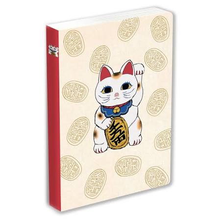 Journal Lucky Cat (Maneki Neko), Lined Paperback: Blank Lined 144 Page A5 Notebook                                                                    