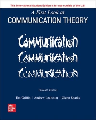 ISE A First Look at Communication Theory                                                                                                              