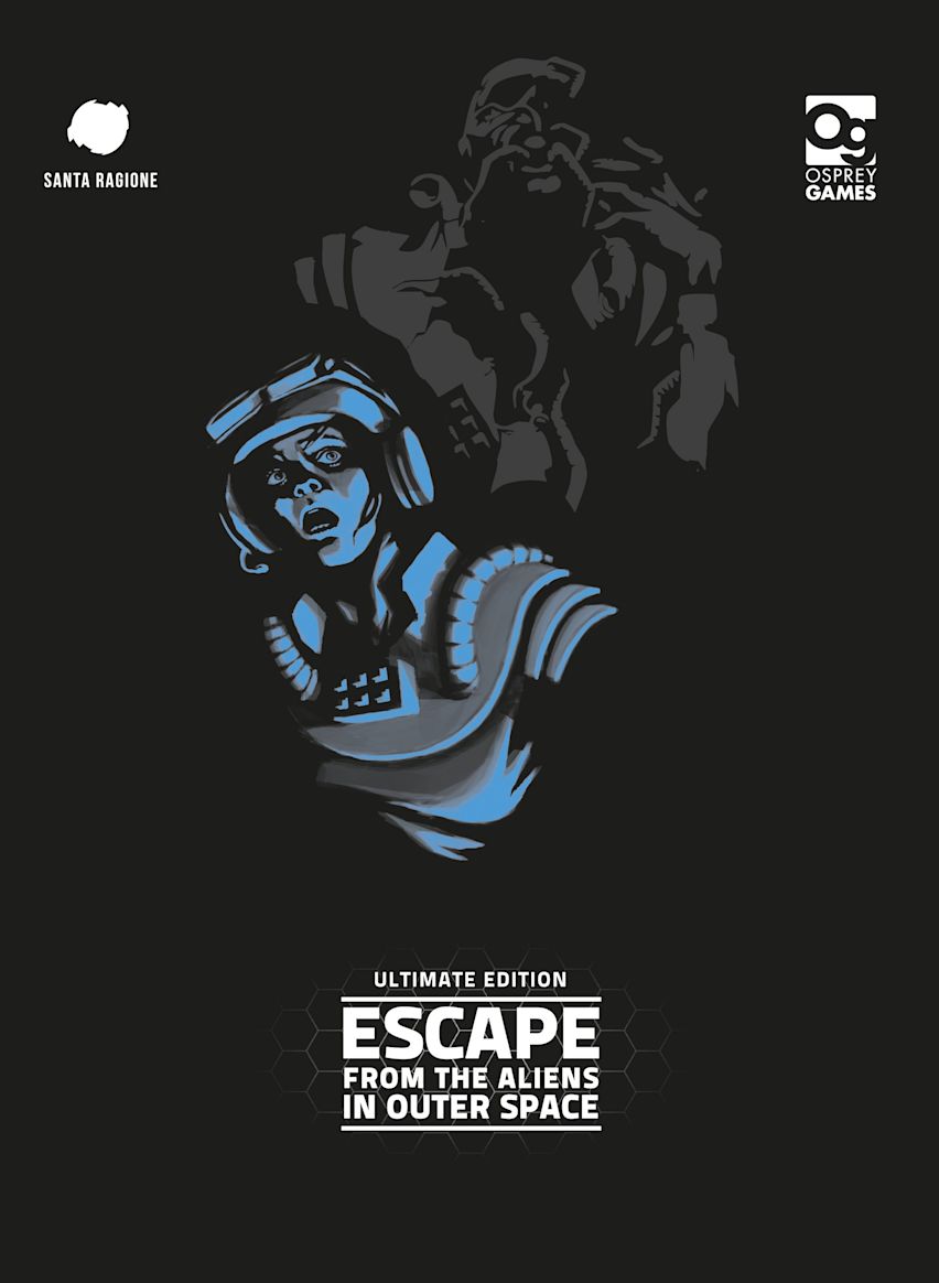 Escape from the Aliens in Outer Space: Ultimate Edition by Osprey Games | Hidden-Movement Survival Board Game for 3-8 Players, Ages 12+ | 30-45 Min   