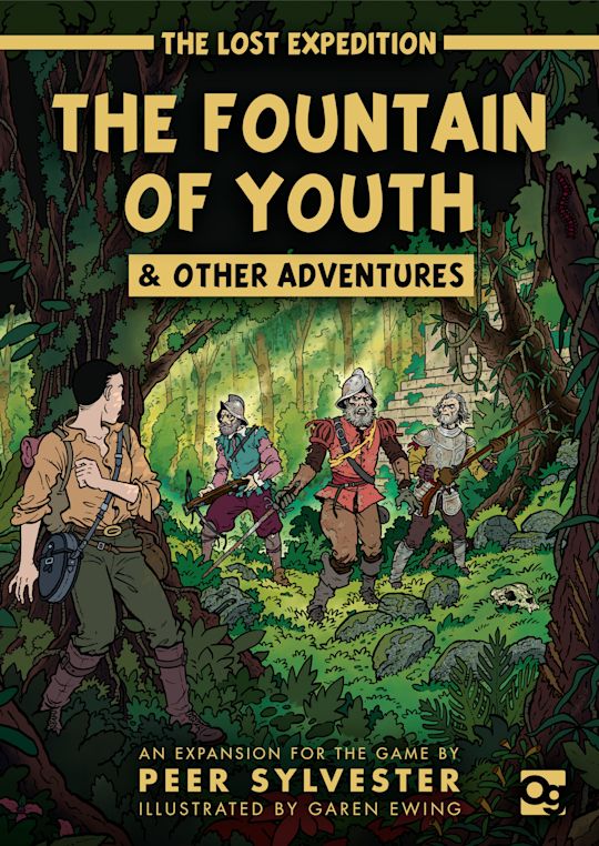 The Lost Expedition: The Fountain of Youth & Other Adventures Expansion by Osprey Games | 4 Modular Expansions for 1-5 Players, Ages 14+              