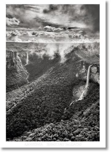 Sebastiao Salgado. Amazonia. Poster 'Waterfalls'                                                                                                      