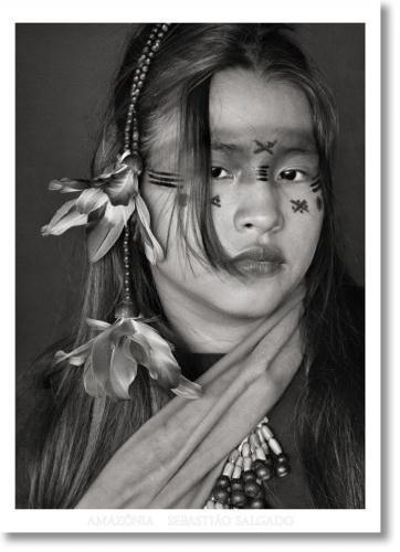 Sebastiao Salgado. Amazonia. Poster 'Ashaninka Girl'                                                                                                  
