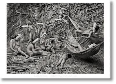 Sebastiao Salgado. Amazonia. Poster 'Zo'e Women'                                                                                                      